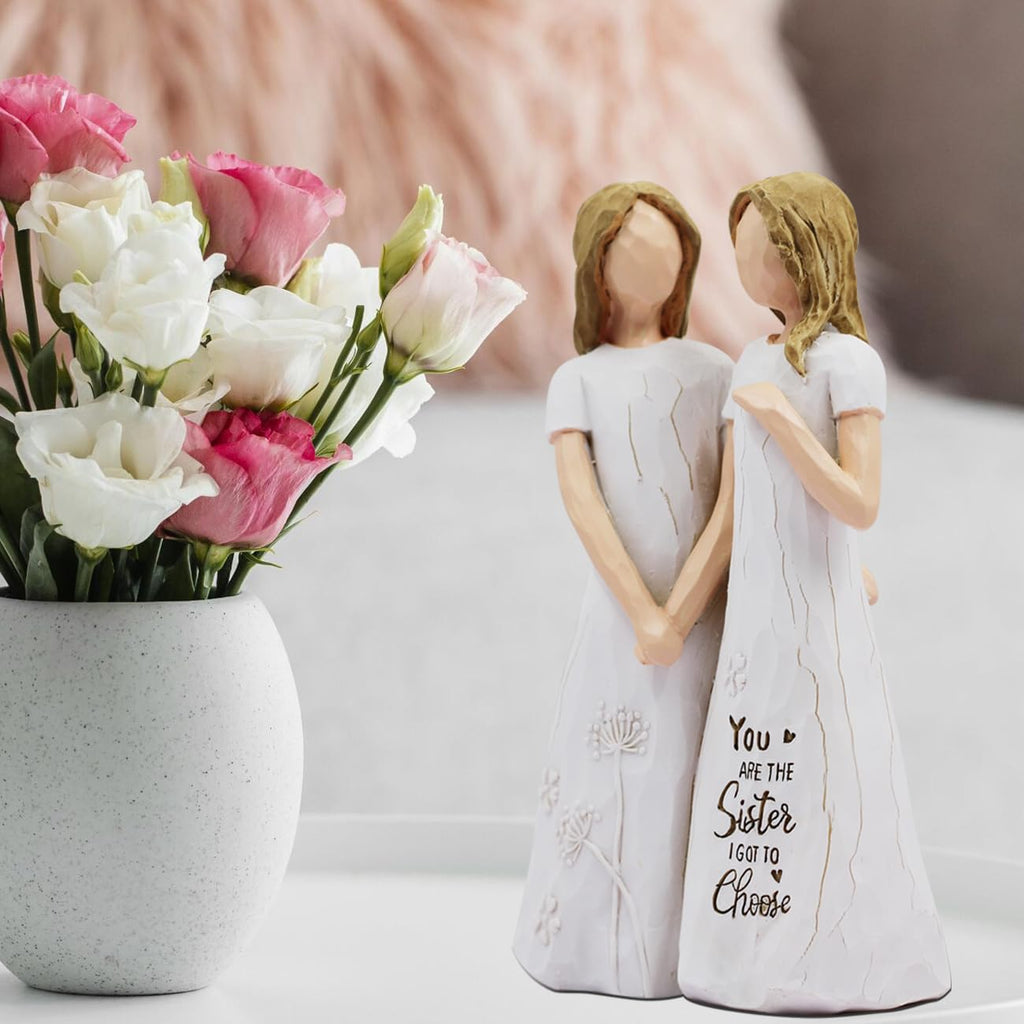 BORLESTA Best Friend Birthday Gifts for Women,Sister Figurines