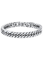 ChainsHouse Stainless Steel Cuban Chain Bracelet for Men 8 mm 8.3"