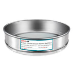 LVDALAB 304 Stainless Steel Mesh Lab Sieve, 2400 Mesh(0.005mm) Aperture Test Sieve, 7.9Inch(20cm) Diameter Economy Standard Analysis Sample Test Sieves for Industrial Laboratory Homes