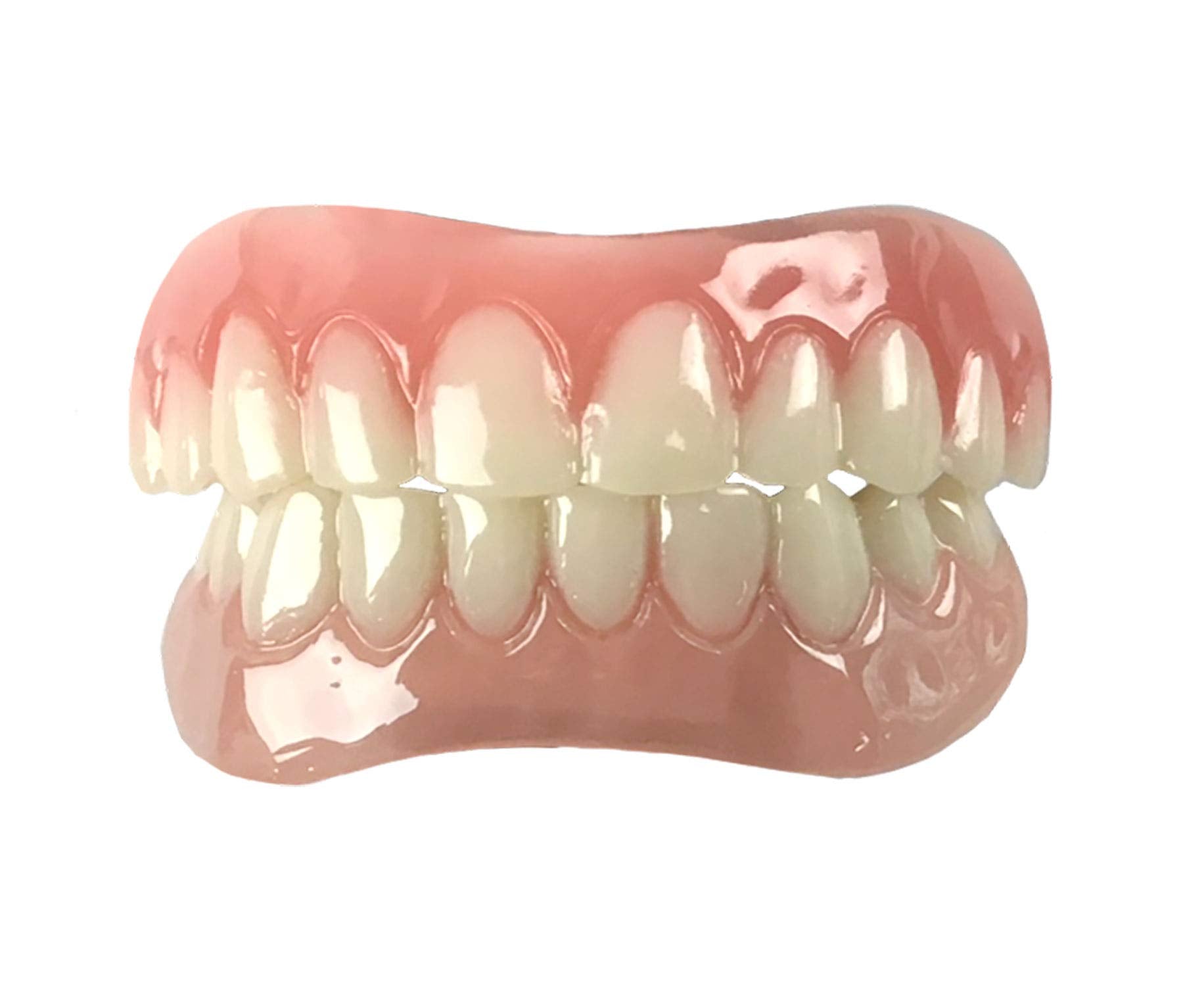 Instant Smile Comfort Fit Flex Teeth - Top & Bottom Matching Set Natural Tone Fix Your Smile At Home Within Minutes