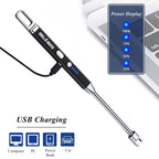 GRILLMATIC Windproof, Rechargeable, Flexible Neck, Lithium Ion, Electronic, Butane Free, Flameless, USB Grill Lighter
