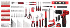 KingTool 276-Piece Tool Set Kit - Tool kit with 12V Cordless Power Drill Driver Toolbox Storage Case with Drawer, Drill Set Perfect for Homeowner, Diyer, Handyman