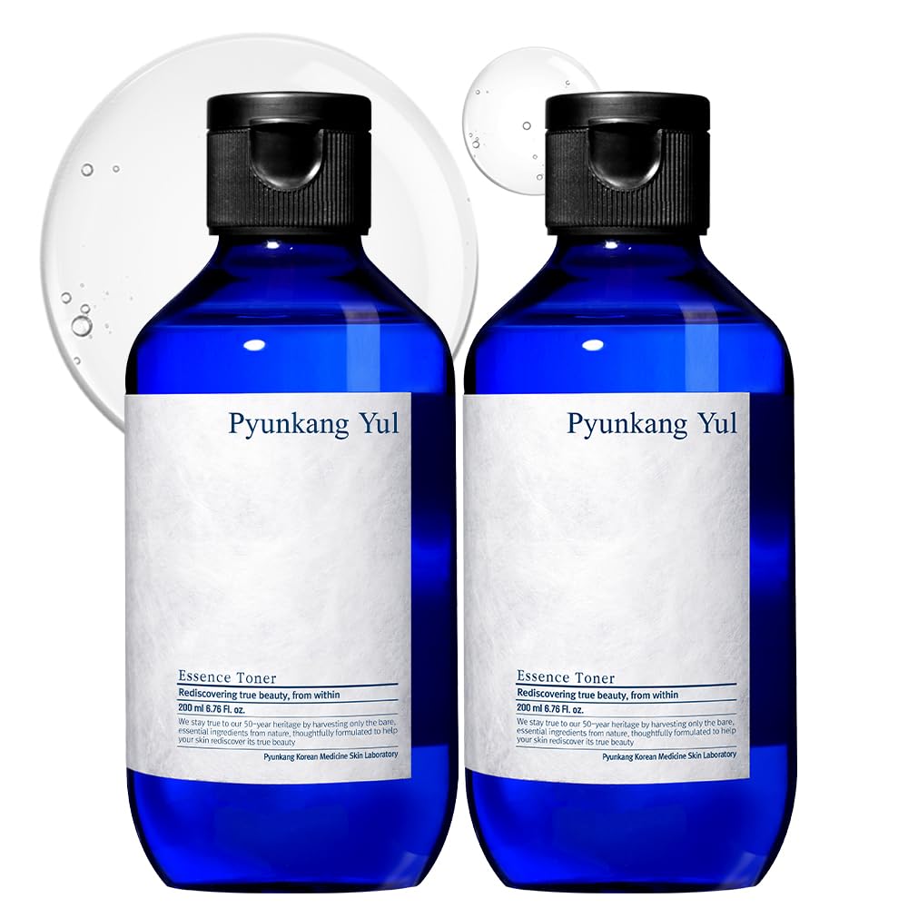 Pyunkang Yul PKY Essence Toner Bundle for Deep Hydration, Highly Concentrated Essence Facial Toner, Minimal Ingredients, Zero-Irritation, Korean Skincare (6.8 Fl. Oz, 200ml, 2pcs)