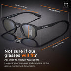 Horus X • Round Blue Light Glasses Men and Women | Computer Glasses for Screens Anti-Fatigue & Eyestrain Relief | Clear