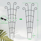30 Inch Trellis for Climbing Plants Indoor 3 Pack Indoor Plant Trellis for Potted Plants Metal Garden Trellis for pots Indoor Outdoor for Monstera Pothos Vine Ivy Hoya(30inch Black)