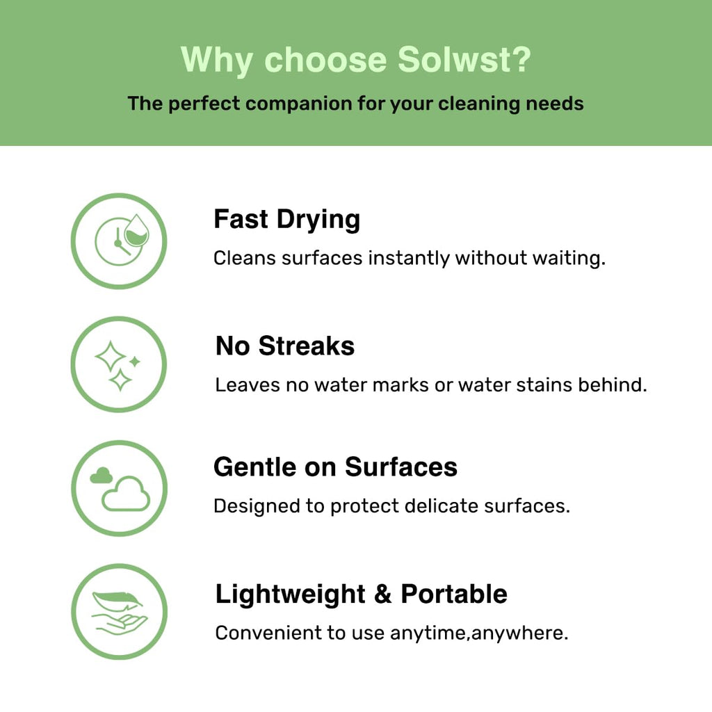 SOLWST Optix Lens Cleaning Wipes - 300 Pre-Moistened, Individually Wrapped Wipes for Eyeglasses, Camera Lenses, Tablets, Phones, Computer Screens, and Other Surfaces