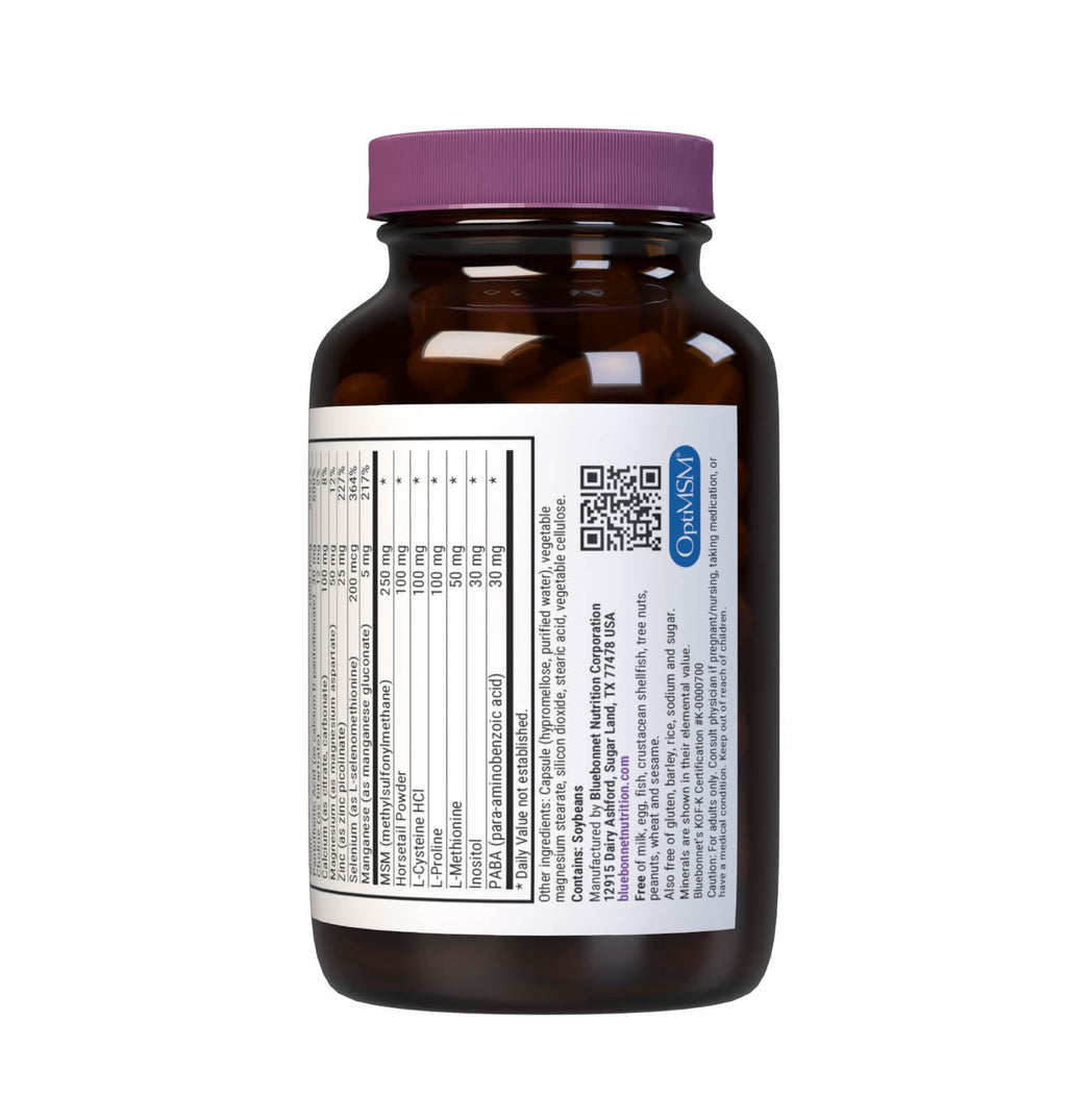 BlueBonnet Nutrition Ultimate Hair and Nail Formula, Vitamins, Minerals, Specialty Nutrients for Beauty Within, Gluten-Free, Kosher-Certified, Dairy-Free, Vegan, 90 Vegetable Capsules, 30 Servings, White
