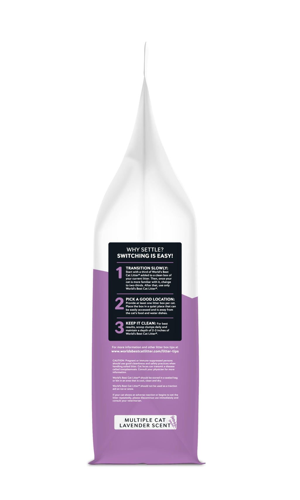 World's Best Cat Litter Lavender, Long-Lasting Odor Control, 15 lb Bag