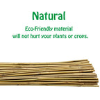 4 Feet Natural U-Hoops Bamboo, Mininfa Garden Trellis, Bamboo Trellis U-Shape for Plant Support - 3 Pack