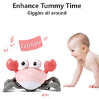 control future Baby Girl Toys Tummy Time: Pink Crawling Crab Babies Montessori Toy Learning 36 Months 3 Year Old Birthday Infant Girls Valentines Gifts Stuff 0 1 2 Essentials