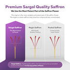 Organic Saffron Extract: Optimized Extract with Safromotivines, Safranal, and Crocins – Clinically Studied | Premium Persian Sargol Quality | Supports Mood, Calmness, and Relaxation – 30 Servings