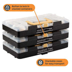 Jackson Palmer 2251 Piece Hardware Assortment Kit with Screws, Nuts, Bolts & Washers (3 Trays)…