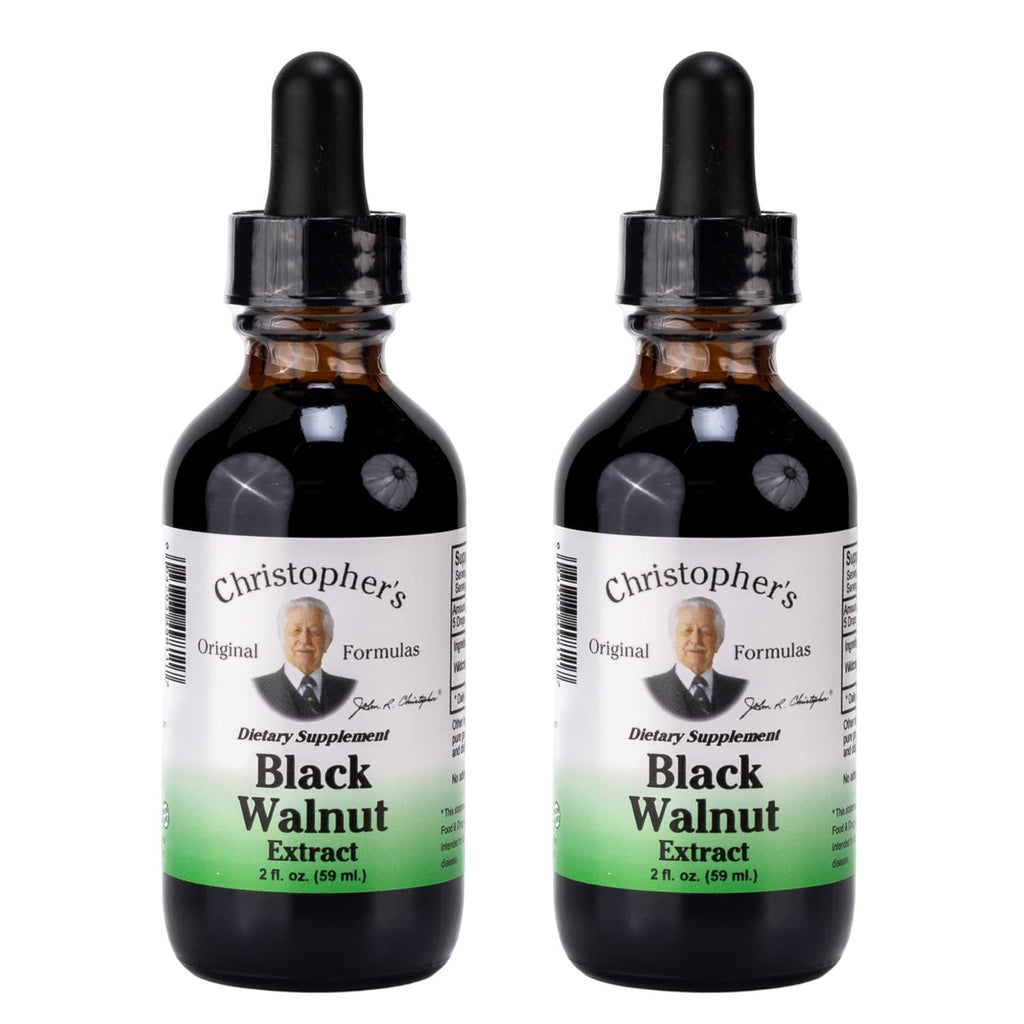 Christopher's Original Formulas Black Walnut Extract, Herbal Liquid Supplement, 2 oz - Pack of 2