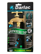 Darlac Take Anywhere Outside Tap, Portable Outdoor Water Tap for Gardens, Solid Brass ¾ BSP Thread, Mobile Water Access for Gardening and Allotments, Ref. DW420, Plumbing-Free Hose Compatible Design