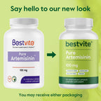 BESTVITE Artemisinin 100mg (240 Vegetarian Capsules) (2-Pack) - No Stearates - No Flow Agents - Vegan - Gluten Free - Non GMO