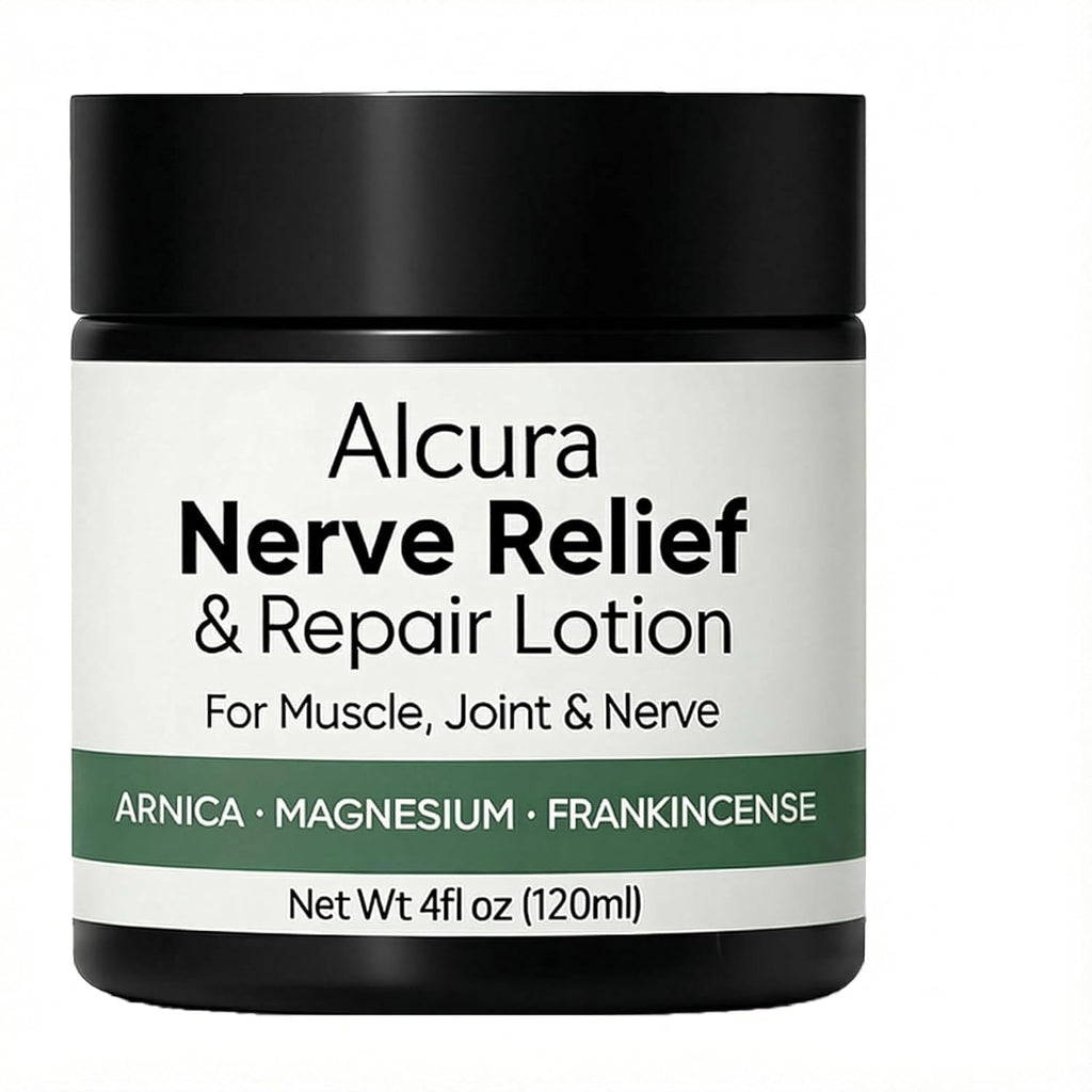 Alcura Nerve Cream, Alcura Neuropathy Lotion with Arnica, Daily Nourishment for Health, Suitable for Knee, Lumbar, Neck, Hand and Foot
