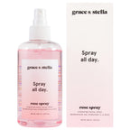 grace & stella Award Winning Rose Water Facial Spray (240ml) - Vegan - Rose Water Spray for Face - Rosewater Spray Toner Rose Hydrosol - Rose Spray Facial Mist - Rosewater Spray Toner Rose Hydrosol
