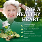 Organic Citrus Bergamot Supplement - Only USDA Organic, 50% Polyphenols - Cholesterol - Heart - Lipids- 3rd Party Tested - USA Made Supplement Vegan Capsules - Enhances Overall Wellness