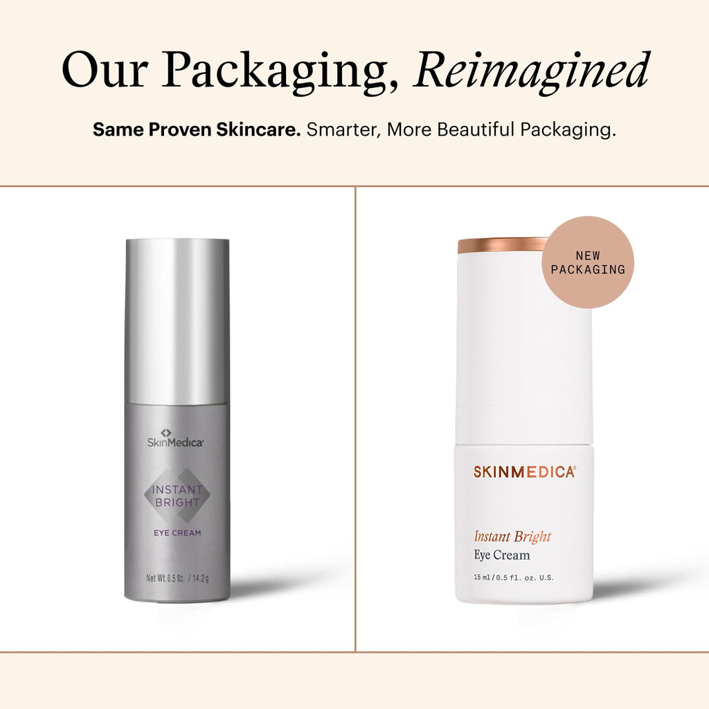 SkinMedica Instant Bright Eye Cream - Our Age-Defying Under the Eye Cream Instantly Improves Eyes’ Appearance, Including Dark Circles, Sagging, Puffiness and Lines, NEW PACKAGING, 0.5 Oz