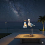 QZJDDZSW Solar Seagull Statues for Garden and Home Decor,Funny Garden Decor Beach,Pool,Patio,Lawn,Yard,Porch,Perfect Garden Gift