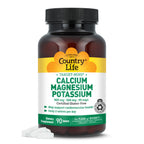 Country Life Calcium Magnesium Potassium, 90 CT