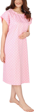 Hospital Gown for Women Patient Gown, Floral Peach, 2XLarge-3XLarge