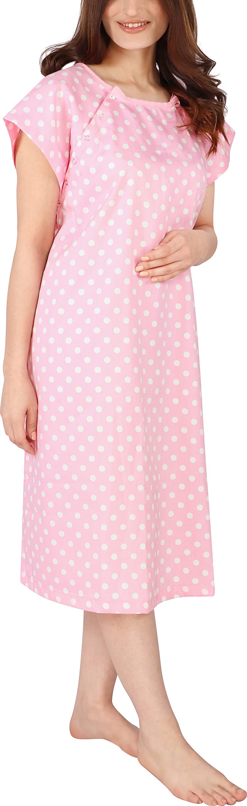 Hospital Gown for Women Patient Gown, Floral Peach, 2XLarge-3XLarge
