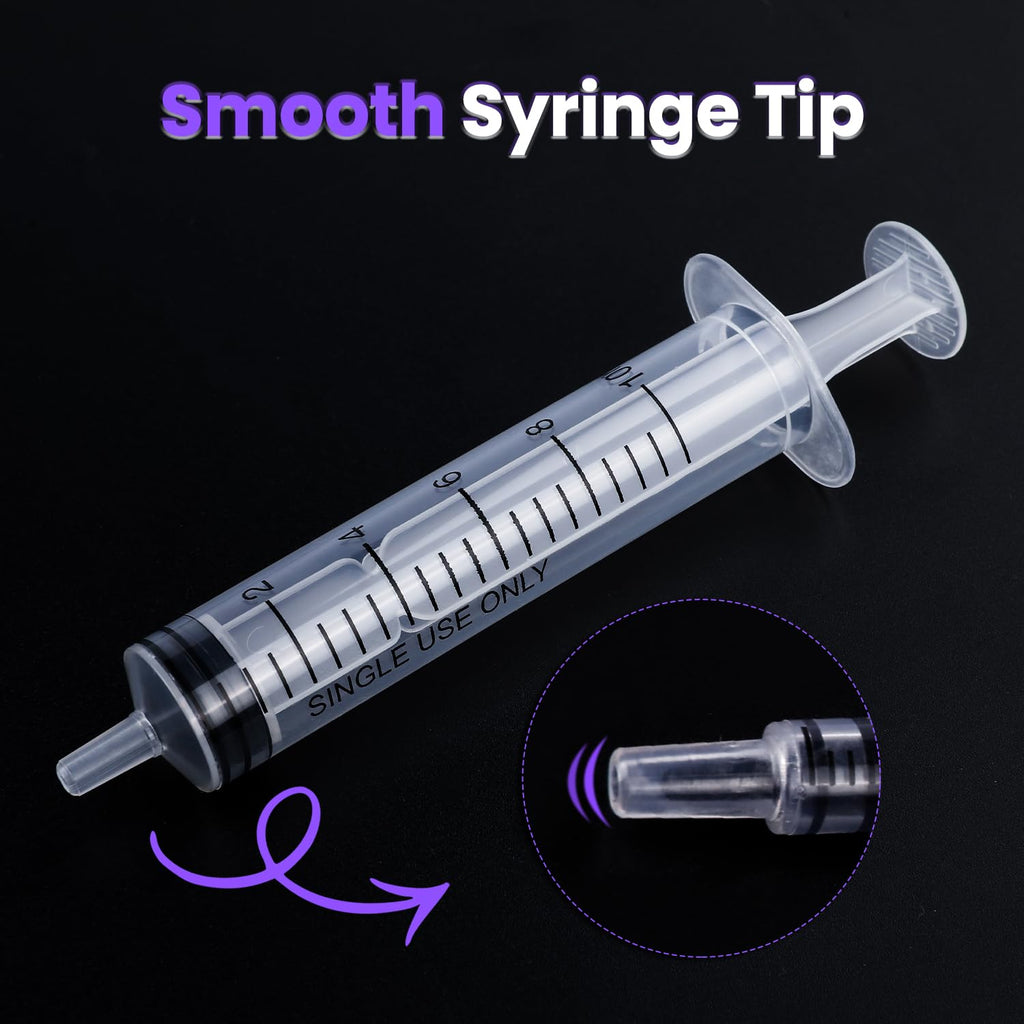 30 PCS 10ml Oral Syringe With Cap, Plastic Syringes without Needle for Medicine Dropper, Liquid Measuring, Handicrafts, Individually Sealed, Luer Slip