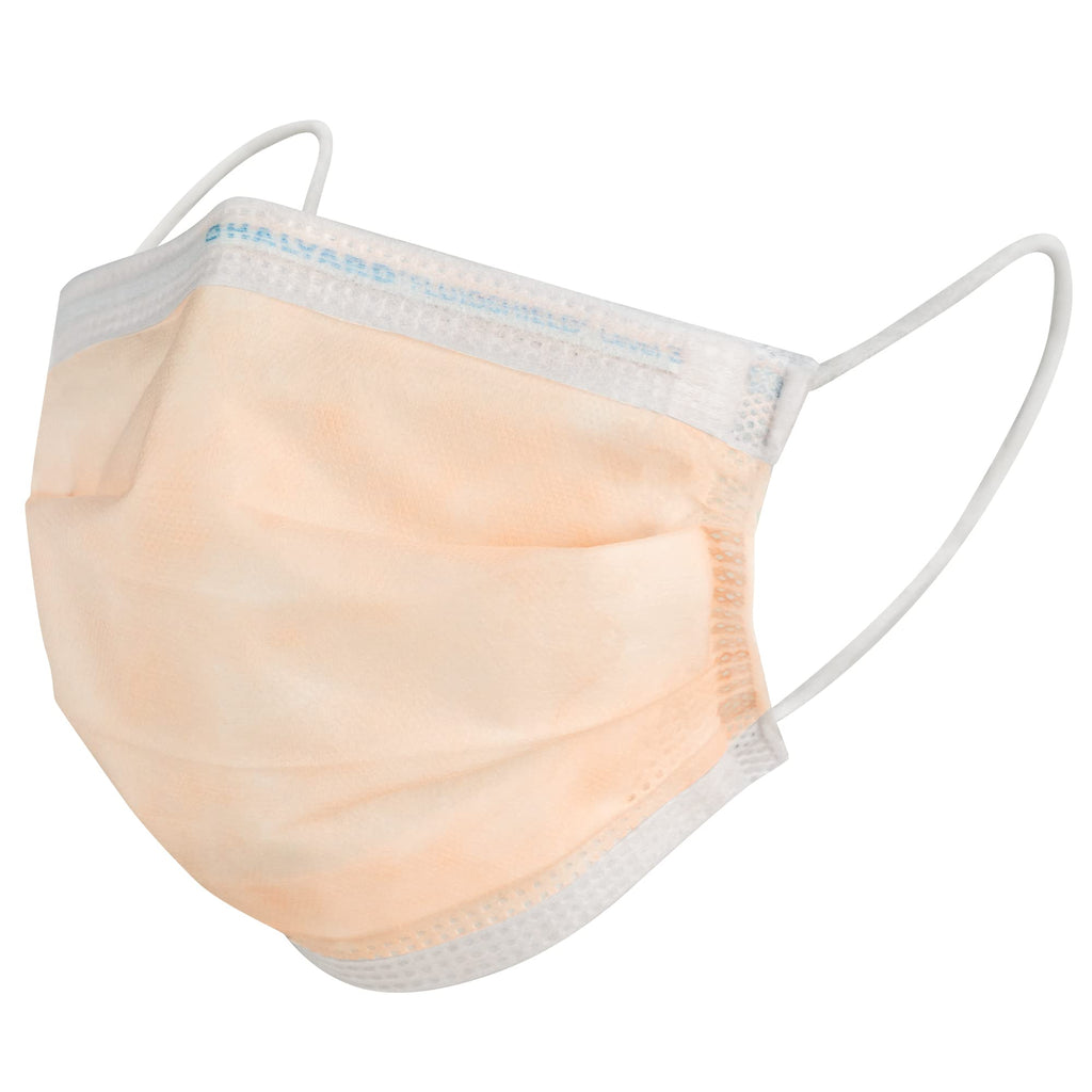 HALYARD FLUIDSHIELD level 3 Disposable Procedure Mask w/SO SOFT Lining/Earloops (Orange, 40 Count (Pack of 1))