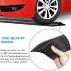 Jin&Bao Universal Garage Door Threshold Seal Strip 16FT Kit, Bottom Waterproof Rubber Weather Stripping Replacement（Black, 1 Adhesive）