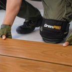 GRENPRO Professional Knee Pads for Work,Heavy Duty Thick Foam Knee Pads Tools, Knee Pad with Soft Gel Cushion for Construction, Work, Flooring, Gardening, Cleaning, Tiling,Black