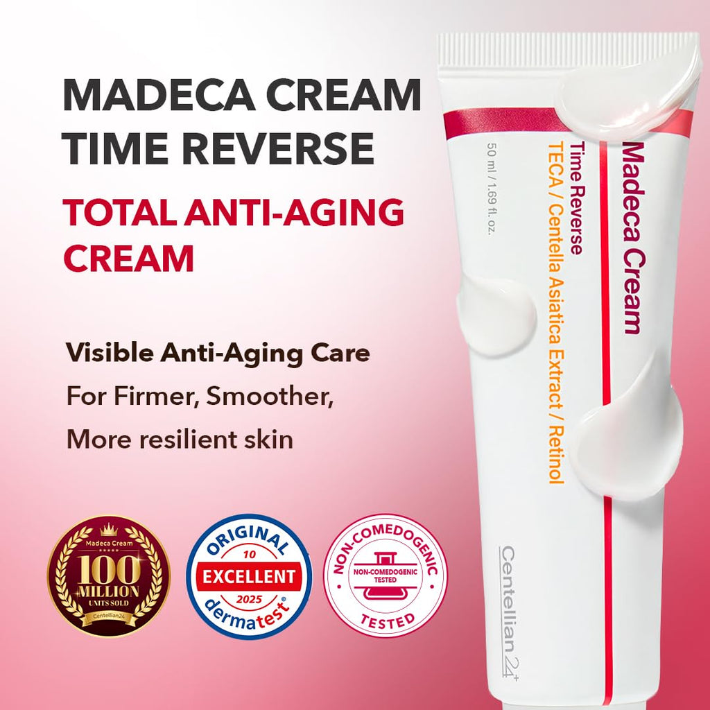 CENTELLIAN 24 Madeca Cream Time Reverse, TECA Moisturizer (2-Pack)