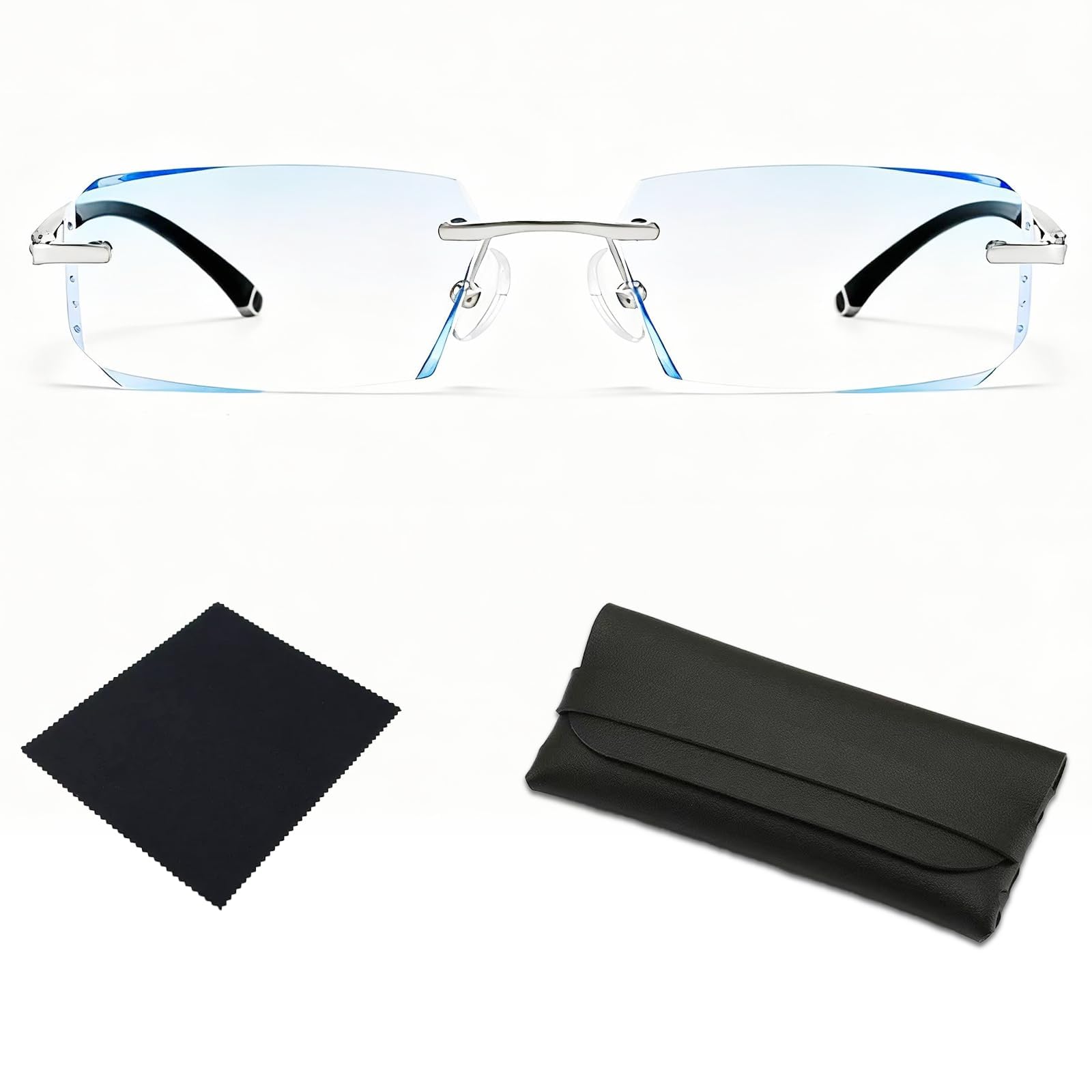 2026 New Clarity Blue Glasses, Clarity Multifunctional Smart Blue Glasses, Automatic Adjustment Eye Reading Glass for Men/Women with Case and Glasses Cloth