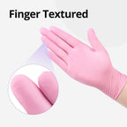 SwiftGrip Nitrile Exam Gloves, 4 Mil, Large, Cherry Blossom, Food Safe Gloves Disposable Latex Free, Powder Free for Cleaning Supplies, Esthetician, Hair Dye, Tattoo Supplies (Box of 1000)