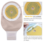 Carbou 20 PCS Colostomy Bags,Ostomy Supplies,One Piece Drainable Ostomy Pouch with Closure for Ileostomy Stoma Care, Cut-to-Fit