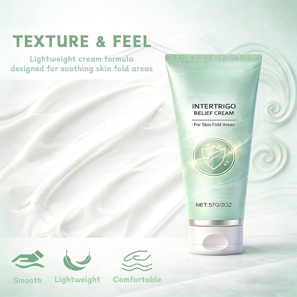 XQMVCO 2026 New Intertrigo Cream, Intertrigo Cream for Skin Folds & Chafing | Moisture & Friction Control | Daily Gentle Skin Care for Underarms, Inner Thighs, Under-Breast