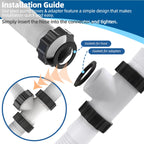 1.5" Pool Filter Pump Hose & Pool Hose Adapter Connector for Intex Coleman Above Ground Swimming Pool Sand Filter Pumps & Saltwater Systems Above Ground Pools Pump Parts