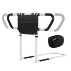 Ksconfy Bed Rails for Elderly Adults Safety - ASTM F3186-17 Certified 400lbs Capacity Adjustable Bed Assist Rail with Non-Slip Handles & Storage Bag, Fits Twin/Full/Queen/King Beds