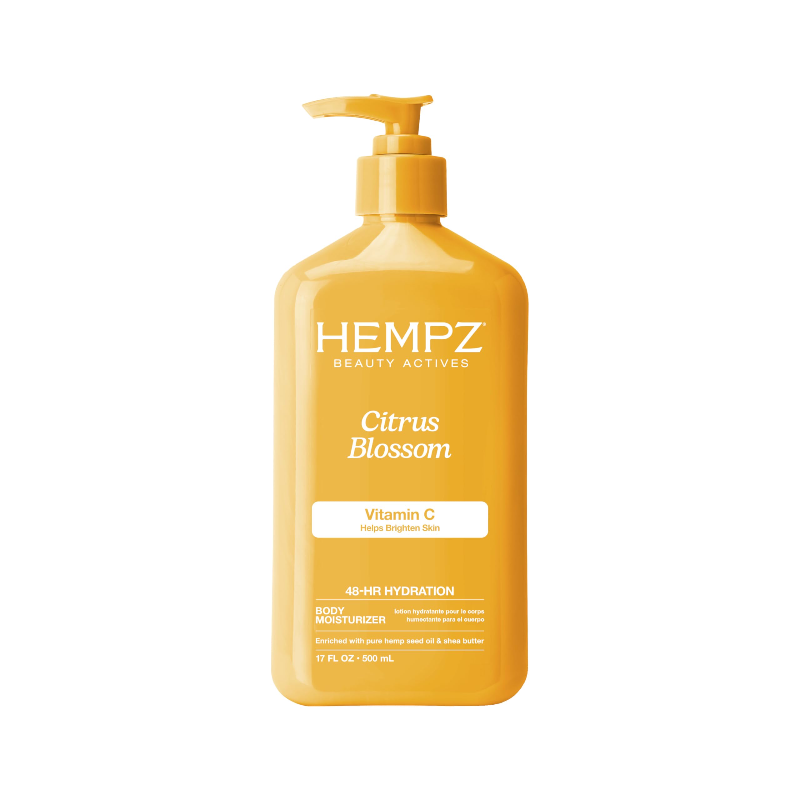 Hempz Body Lotion - Citrus Blossom Limited Edition Daily Moisturizing Cream with Vitamin C, Shea Butter, Aloe, Orange Extract, Hemp Seed Oil Body Moisturizer -17 Fl Oz