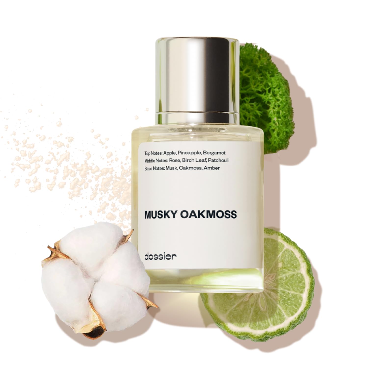 Dossier - Musky Oakmoss - Eau de Parfum - Inspired by C.reed's A.ventus - Perfume Luxury - Pure Infused - Paraben-Free - Vegan - For Men - Fragrance 1.7 oz (Spray 50ml)