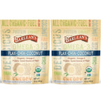 Barlean's Organic Flax Chia Coconut Seed Blend with 2,330 mg Omega 3 Fatty Acids, Fiber Supplement with Whole Chia Seeds and Ground Flaxseed, 12 oz, 2 Pack
