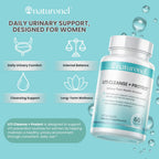 Naturonel UTI Cleanse + Protect (3 Pack) Urinary Tract Support with D-Mannose, Cranberry, Hibiscus & Dandelion | Advanced Formula, Dietary Supplement - Non-GMO, Made in USA, GMP Certified