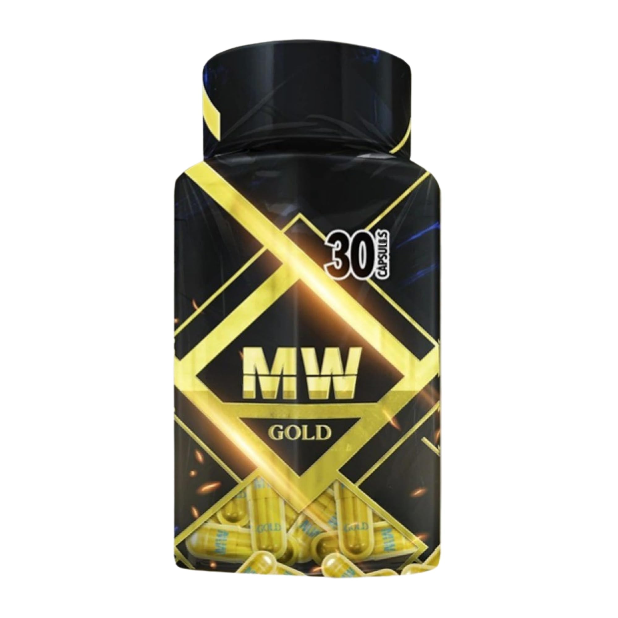 MW Gold Natural Wellness Supplement - 30 Capsules - Supports Digestive Comfort and Wellbeing - MW Pastillas