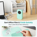 Phomemo D30 Label Maker Machine with Tape, Bluetooth Mini Label Printer