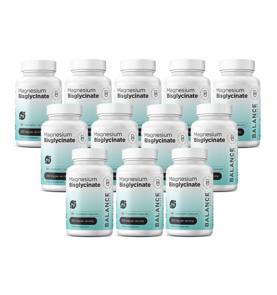 Magnesium Bisglycinate 200mg - High Absorption Chelated Magnesium Supplement - Gentle on Stomach, Non-GMO, Gluten-Free, Supports Sleep, Muscle Cramps & Positive Mood - 120 Vegan Capsules