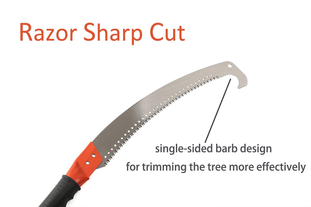 Pole Saw for Tree Trimming, Long Tree Trimmer Pole Saw 10FT, Manual Pole Cutter for Yard Garden and Patios Trees Branches Cutting