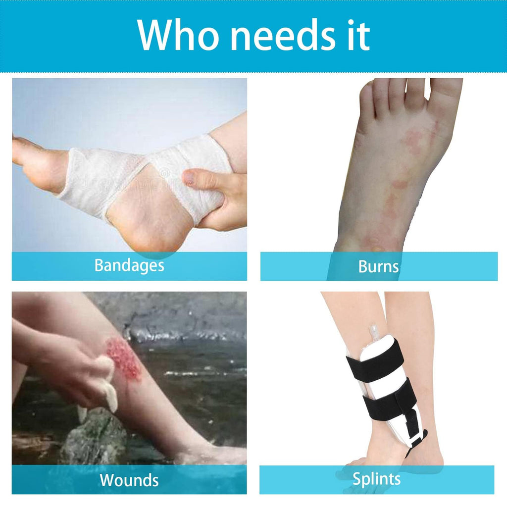 Tideshake - Non-Slip Waterproof Leg Cast Cover for Showering, Reusable Adult Short Leg Cast Protector, Cast Covers for Shower Leg, Cast Bag for Shower, Cast Cover for Showering Foot