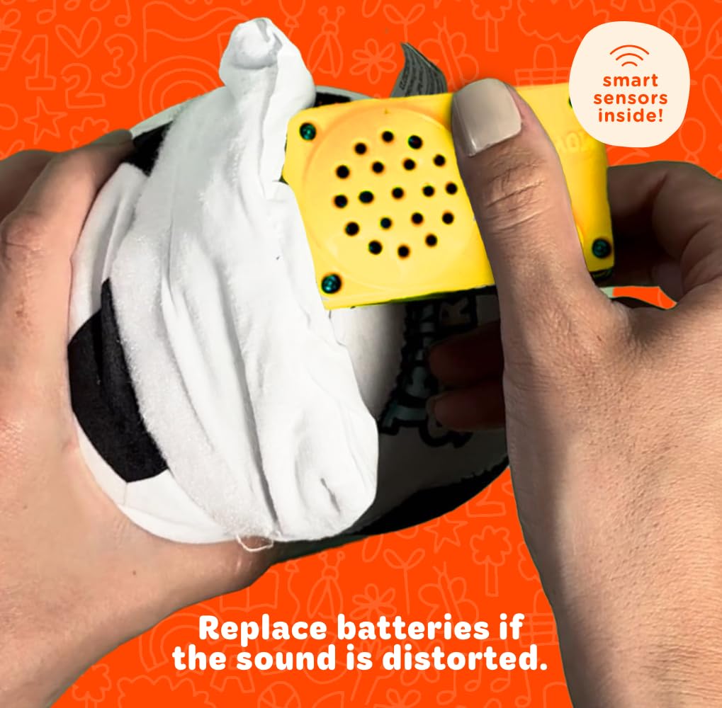 Move2Play, Hilariously Interactive Toy with Music & Sound Effects | Birthday Gift for Boy & Girl | Ball for Toddler & Baby | Indoor/Outdoor | 1, 2, 3+ Year Old