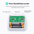 THIRDREALITY Smart Vibration Sensor with 110dB Alarm,Zigbee Hub Required,Adjustable Sensitivity, Work with SmartThings, Home Assistant via ZHA/Z2M and Echo Devices with Built-in Zigbee hub