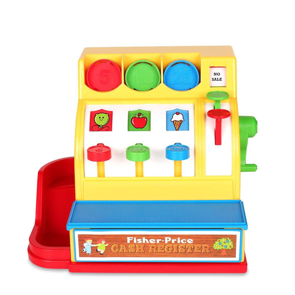 Fisher-Price Classics - Retro Cash Register - Great Pre-School Gift for Girls and Boys, Kids and Toddlers, Birthday Gift, Christmas, Holiday, Ages 2+